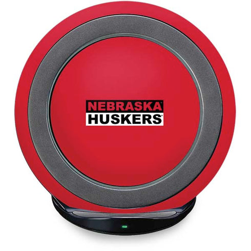 University of Nebraska Red Huskers Fast Charge Wireless Charging Stand Skin